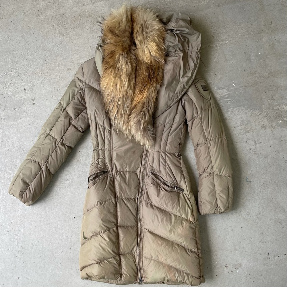 ADD Down knee length puff coat